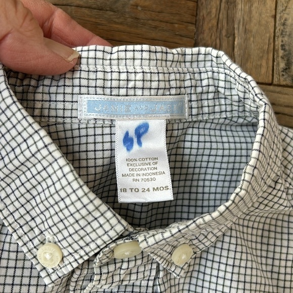 Janie and Jack Infant Boy Button Down Shirt - Picture 5 of 8